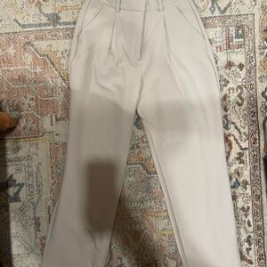Abercrombie & Fitch Cream Curve Love Pants